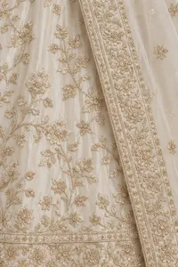 Aaina ivory embroidered lehenga