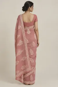 Anandi rose cotton saree