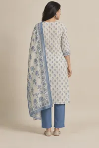 Bela blue floral cotton set