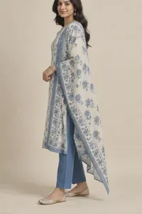 Bela blue floral cotton set