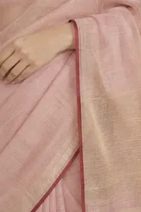 Gul blush Chanderi saree