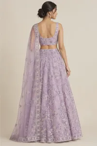 Isha lilac floral lehenga
