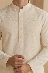 Aarav jacquard kurta set