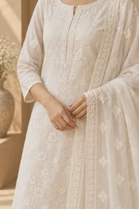 Noor embroidered suit set