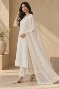 Noor embroidered suit set