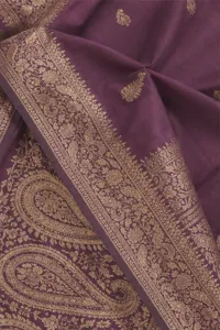 Jamuni plum silk saree