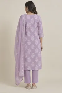 Juhi lilac cotton set