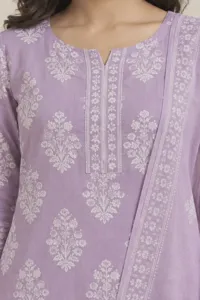 Juhi lilac cotton set