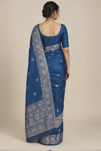 Neelam sapphire silk saree