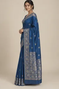 Neelam sapphire silk saree