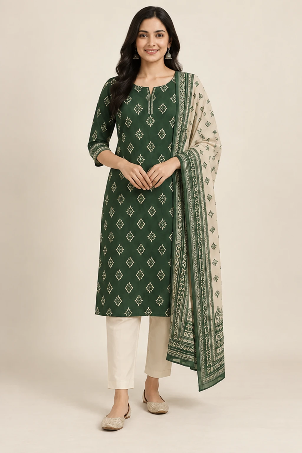 Neem forest cotton set — design view