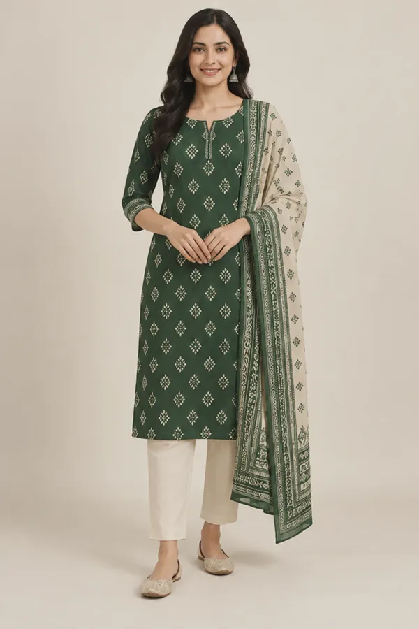 Neem forest cotton set — front