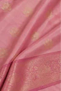 Padma lotus-pink silk saree