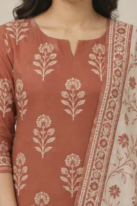 Palash terracotta cotton set