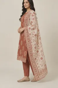 Palash terracotta cotton set