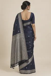 Raat midnight silk saree