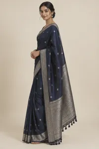 Raat midnight silk saree