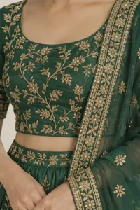 Sitara emerald lehenga