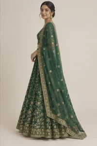 Sitara emerald lehenga