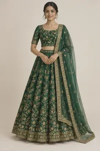 Sitara emerald lehenga