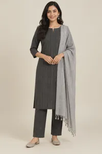 Tara charcoal cotton set